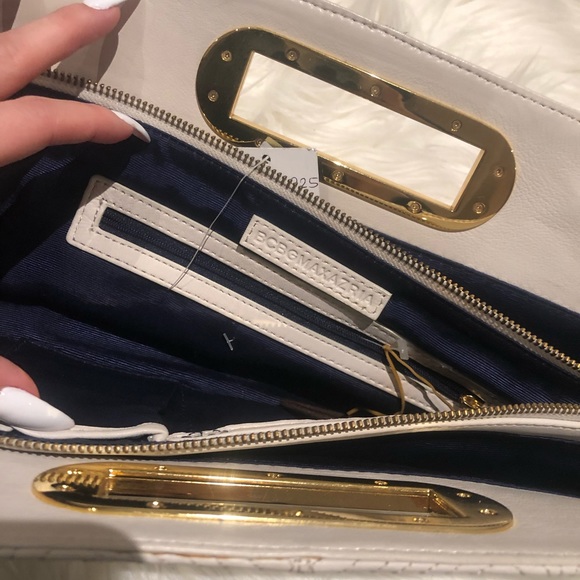 Bcbg Cream leather clutch - Picture 5 of 6
